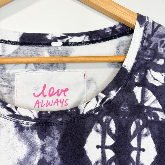 Lululemon Every Yogi Tee Ink Blot Print Size 8 Shibori Style (Read Measurements) - Picture 6 of 7